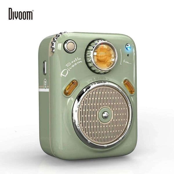Divoom B-Beetles radio Bluetooth Wireless Mini portable small speakers for girls birthday presents Gift Green pink cute