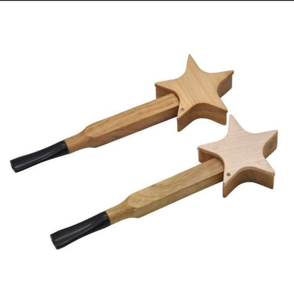 Smoking Pipes Metal Pipe Folding Wood Pipe Portable Creative Mini Star Pipe Handmade