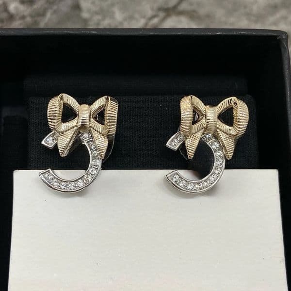 Designer Earrings Classic Letter Ear Stud Women Gold Silver Plated Ear Drop Hoop Earrings Fashion Jewerlry Wedding Party Gift High Quality