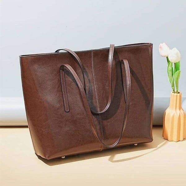 Hifashion Cowhide Genuine Leather Large Tote For Women 2025 Trend Designer A4 Shoulder Bags Laptop Shopper Ladies Handbagsluxury bag tote bag