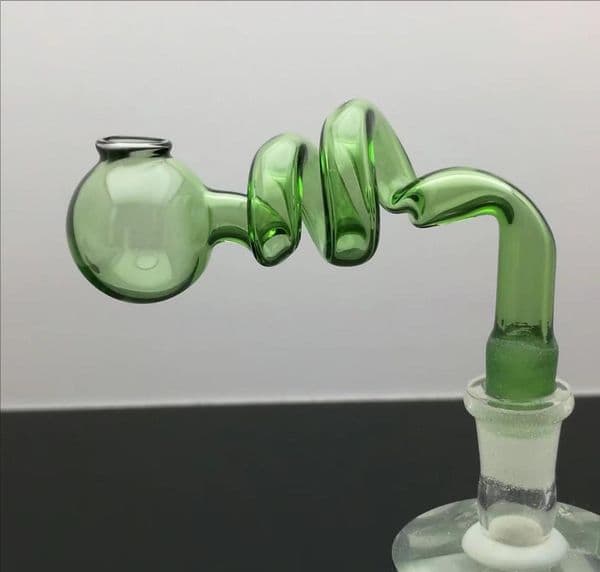 Smoking Pipes Color spiral S cooking pot Glass bongs Oil Burner Glass Water Pipe Oil Rigs Smoking