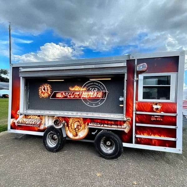 2025 NEW Food Vending Van Catering Bbq Street Mobile Food Truck Mobile Kitchen Cart Square Food Trailer Fully Equipped for Sale