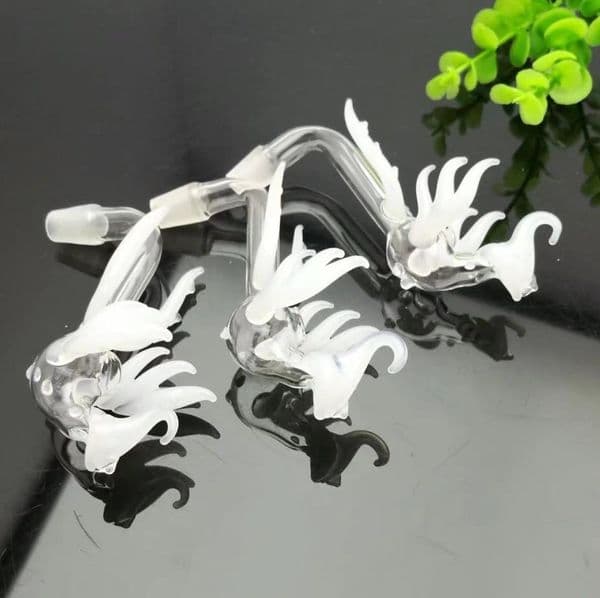 White phoenix pot Wholesale Glass bongs Oil Burner Glass Water Pipe Oil Rigs Smoking Free