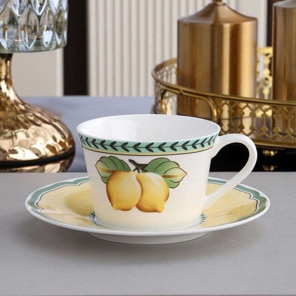 German High-End Exquisite Tableware Western Steak Plate Coffee Cup Saucer Fruit Series Plating Gift 1235