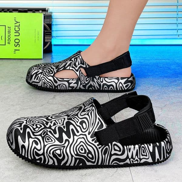 2025 Summer Famous Clogs Cross-border Camouflage Designer EVA Cushioned Outdoor Thick-soled Closed-toe Couple Style Sandals