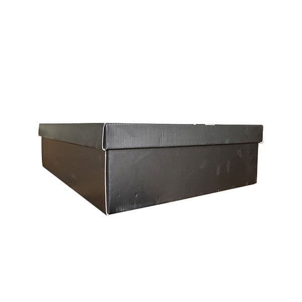 Black & White Corrugated Cardboard Shipping Box for Safe Packaging