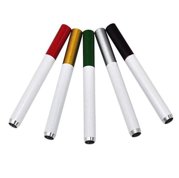New 80 mm metal pipe cigarette shape aluminum pipe color suction nozzle pipe