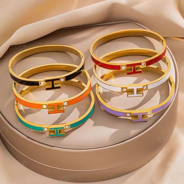 Desingner Bracelet Luxury Bracelets for Women Jewelry Charm Bangle Gold Stainless Steel Jewelry Colorfast Bracelet Women Men Jewelry Gift