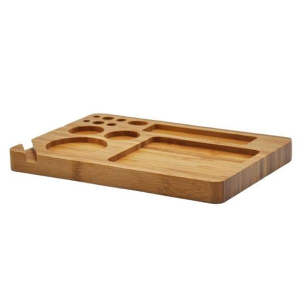 New Log-coloured Solid Wood Cigarette Disk Operating Plate One Side Diameter 230mm Large Cigarette Disk