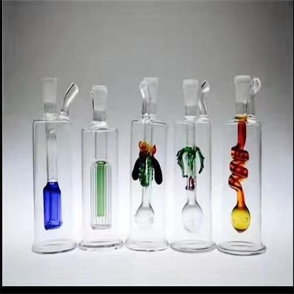 Multi-style glass hookah to send accessories , Water pipes glass bongs hooakahs two functions for oil rigs glass bongs