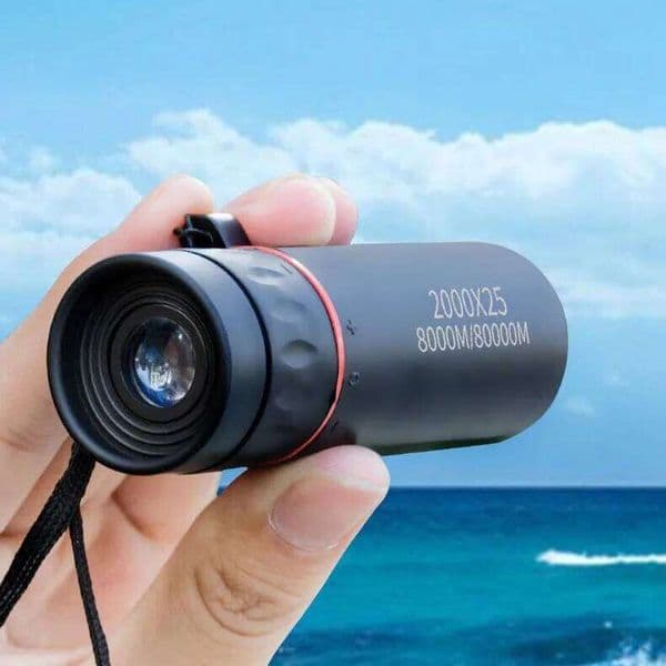 New 2000X25 HD Monocular Mini Portable Mobile Phone With Holder Camping Hunting Birdwatching Telescope