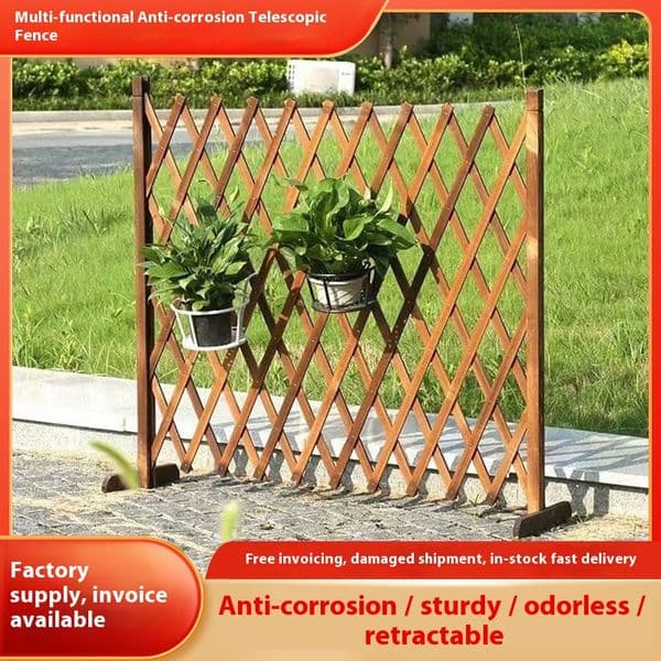 Retractable Preserved Wood Fence: Flexible & Durable Outdoor Barrier Solution Ideal for Garden and Yard Boundaries