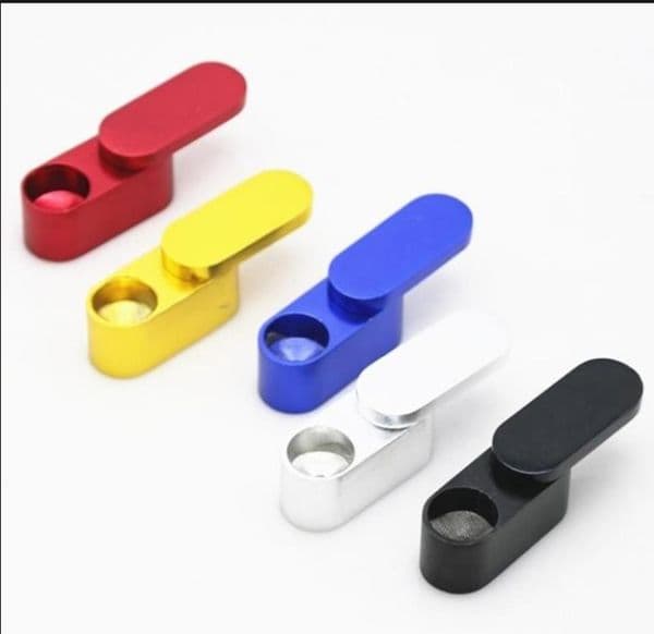 Rotary mini metal small pipe portable creative double layer multicolored folding pipe