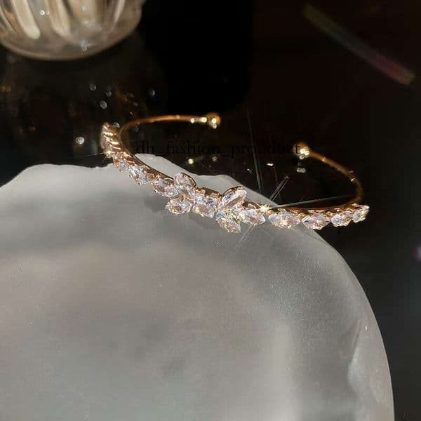 cart cubic Classic Bracelet for Women Bangle Stainless Steel Designer Cuff Jewelry Woman Party Gift df2