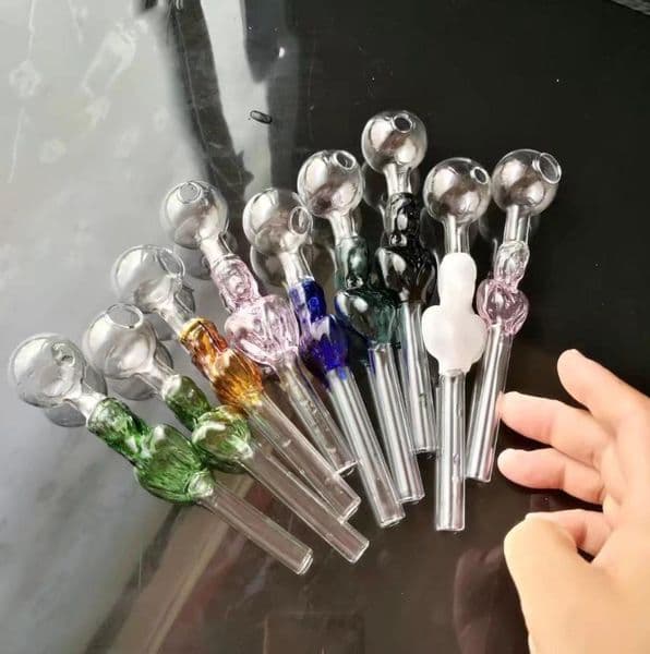Color beauty straight burning pot glass hookah accessories , Wholesale Glass Bongs, Oil Burner Glass Water Pipes, Smoke Pipe Accessories