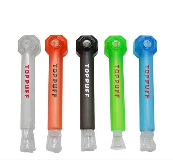 Smoking Pipes Plastic water bottle cover glass pipe removable glass water bottle