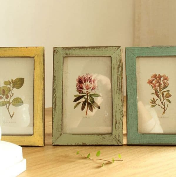 Vintage Photo Frame Home Decoration Wooden Pictures Frames for Wedding
