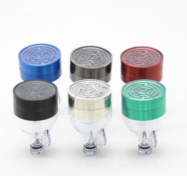 Smoking Pipes New 3 level labyrinth monochrome Cigarette Mill diameter 52MM pure color