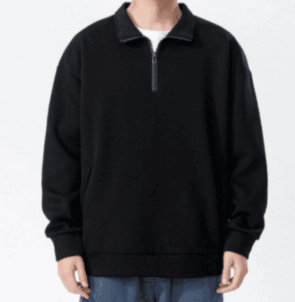 233 Turtleneck Sweatshirt for Men Autumn and Winter Thickened Loose Trendy Casual
