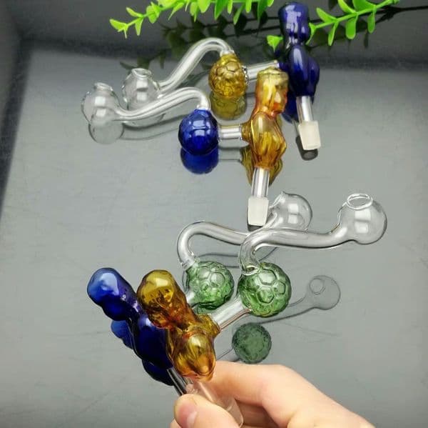 Smoking Pipes Classic Coloured Beauty Football Glass Boiler