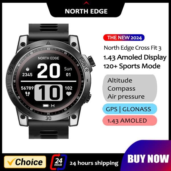 2026 New GPS Watches Men Sport Smart Watch HD AMOLED Display 50M ATM Altimeter Barometer Compass