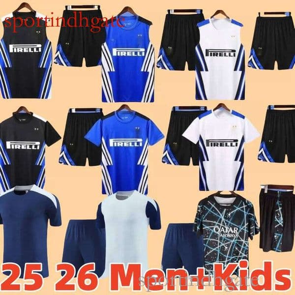 Inters Maglia ROSSI LAUTARO Jerseys Kits 25 26 BARELLA FRATTESI THURAM DIMARCO ARNAUTOVIC CALHANOGLU 2025 2026 training Kids Football Shirts PAVARD