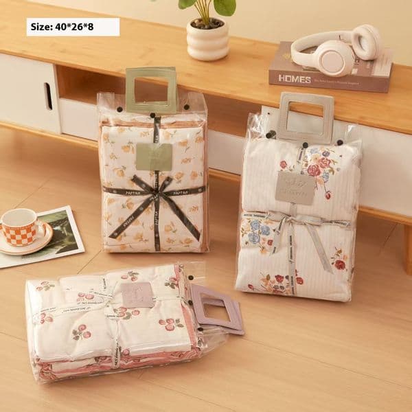 Full Transparent Cartilage Strip Leather Handheld Summer Quilt Flannel Cover Crystal Measurement Bag N002