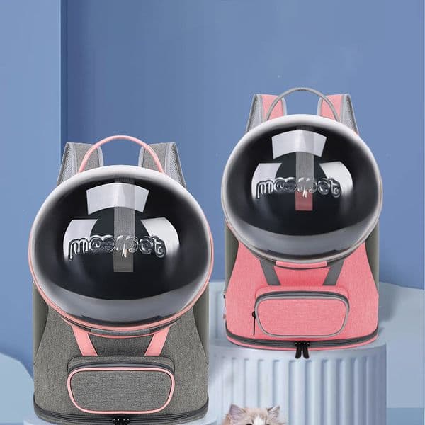 Beni Pet Breathable Space Capsule Pet Carrier - Portable Double Shoulder Bag for Cats & Dogs