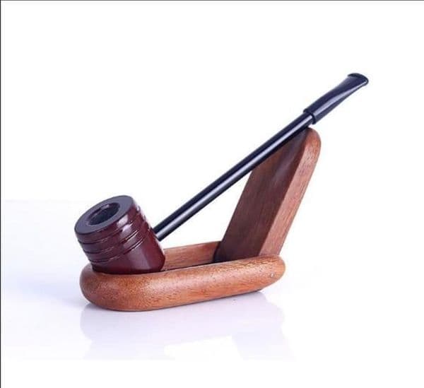 Wooden Hammer Type Mini Pipe Pipe Straight Men General Mahogany Depiction of Cigarette Filter Smoking