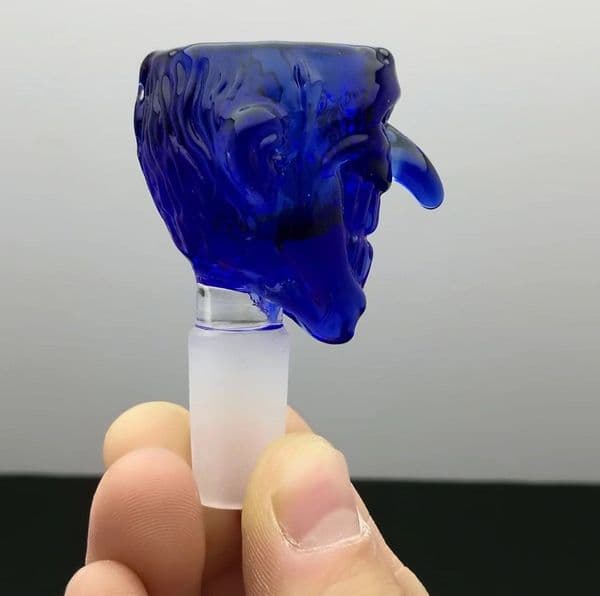 Smoke Pipes Hookah Bong Glass Rig Oil Water Bongs New Blue Nose Glass Bubble Head