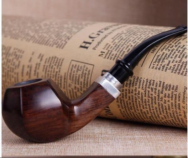 The New Bent Wood Ebony Ebony Man Portable Pipe Hammer