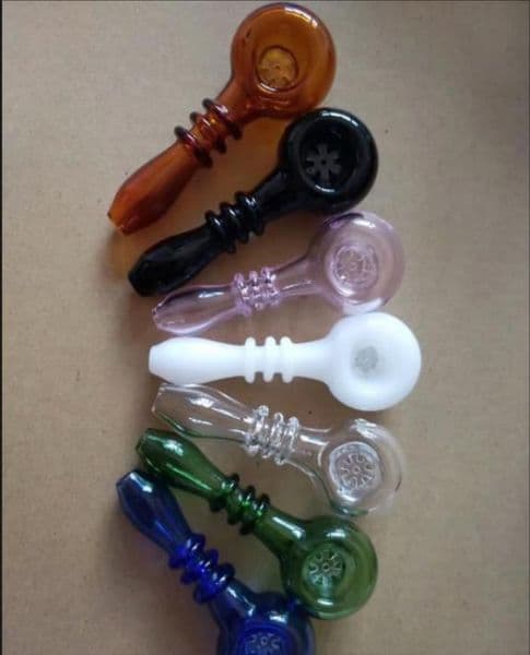 Colorful snowflake pipe Glass bong water pipe Titanium nail grinder, Glass Bubblers For Smoking For