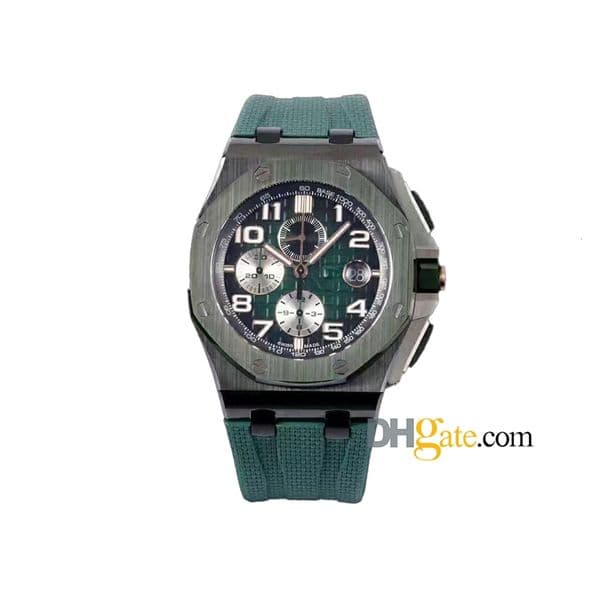 AAAAA Carbon fiber ceramic Chronograph Automatic Luxury designer Wristwatches 43mm Cal.3126 Mechanical Watches Mens 26400 SUPERCLONE Man watcheWK08