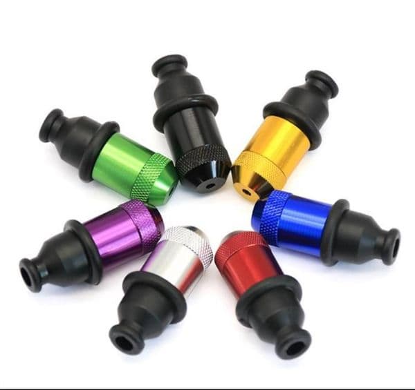 Smoking Pipes Mini round tipped rubber pacifier snuff bottle metal pipe fittings