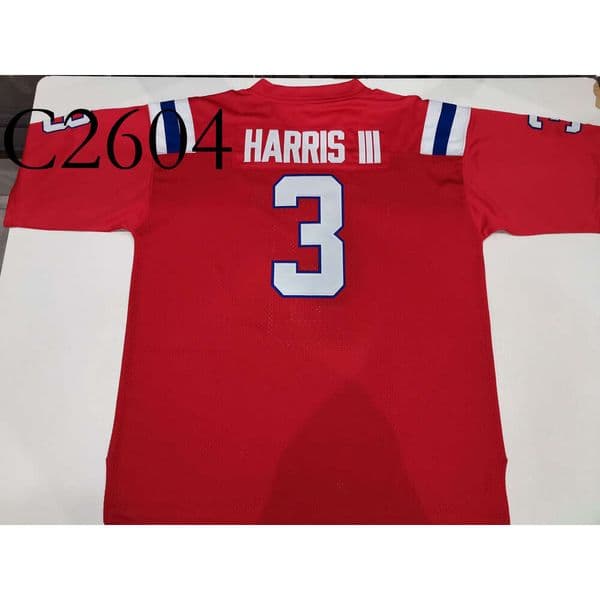 C260 Football jerseys Physical photos Harris iii Men Youth Women High School Size S-6XL or any name and number jersey