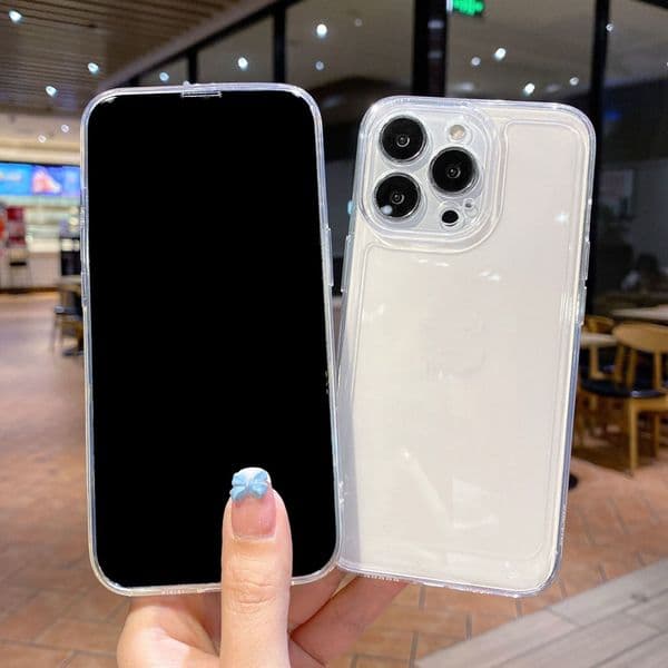 Super strong anti-blast soft-shell TPU transparent and clear mobile phone protection case can protect iPhone 13 12 Mini 11 Pro Max X and other models from shock