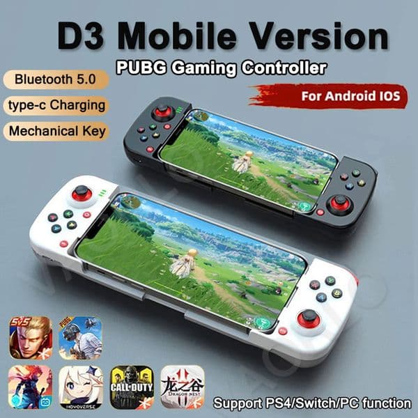 D3 gamepadD3 mobile phone controller with expandable game controller support for Android/iOS/Hongmeng mobile game controllers
