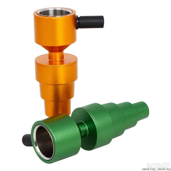 27mm Joint Metal Round Hookah Bowl Oil Collector Shisha Head Coal Slides Bongs Bowls Funnel Rig Quartz Nail Male Female Herb Smoking Holder Water Pipe DHL