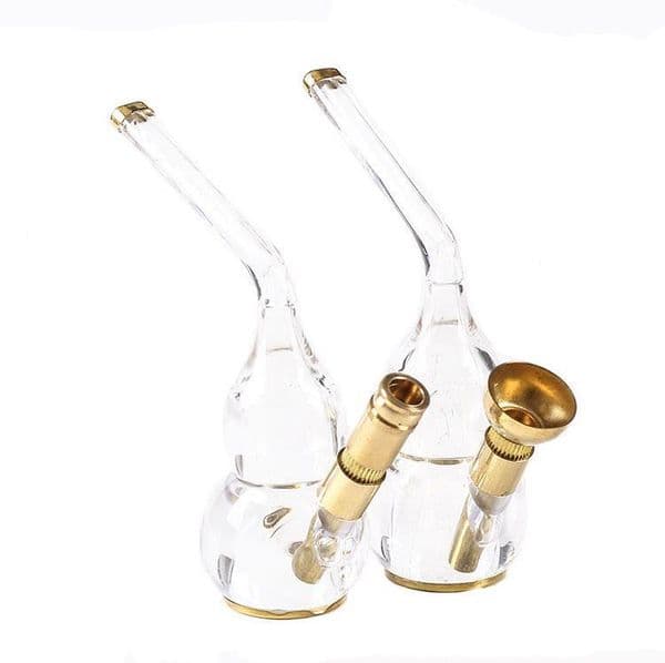 Smoking pipes Brass cigarette tobacco dual-use filtered hookah transparent hookah copper pipe