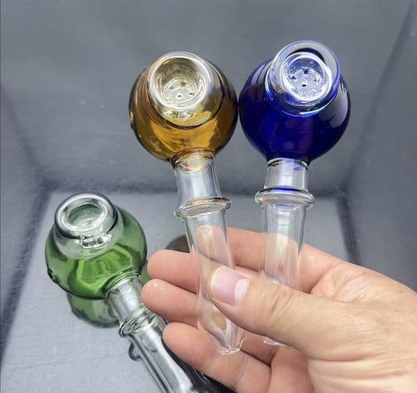 Smoking Pipes Thick Glass Bowl Pipes Bowls Hookahs New smoking set with thickened snowflake flakes and filter element glass pipe