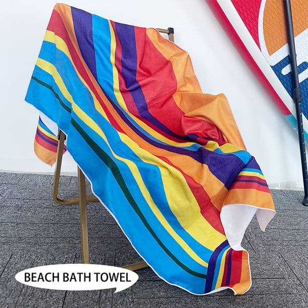Water-Absorbent Antibacterial Beach Bath Towels Soft, Durable, Wrinkle-Free Towel