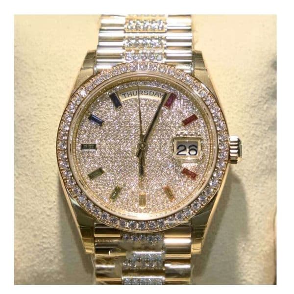 Custom Top Selling VVS D Color Moissanite Dia Iced Out Bust Down Premium Quality Brand New Watch for Men