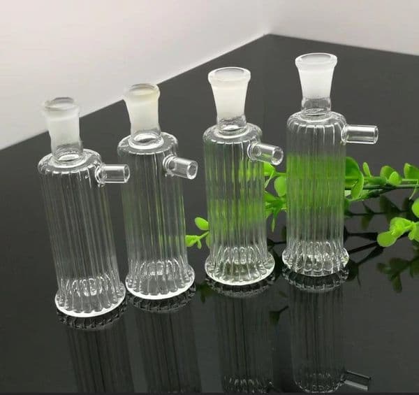 2025Hookahs Mini striped glass filter Wholesale Glass bongs Oil Burner Glass Water Pipes Oil Rigs Smoking