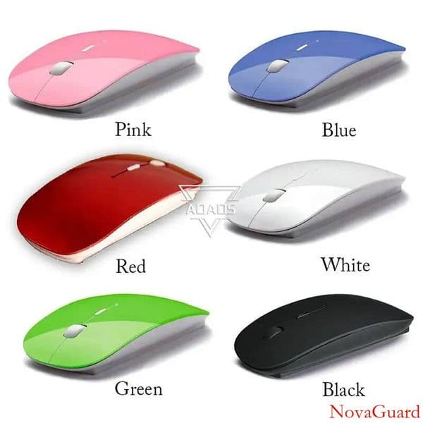 High quality Style Candy color ultra thin wireless mouse computer Mice and receiver 2.4G USB optical Colorful Support custom