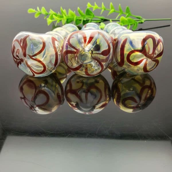 Glass Pipes Smoking Manufacture Hand-blown hookah 3-ball painted glass pipe
