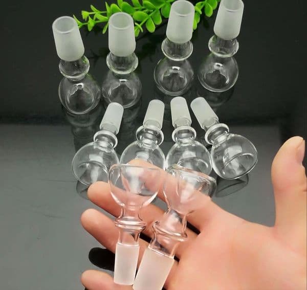 Glass Pipes Smoking Manufacture Hand-blown hookah Classic single wheel concave head glass bubble cigarette accessories