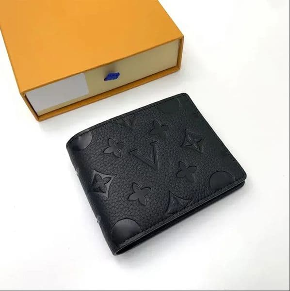 12A Designers MULTIPLE Wallet Paris Plaid Style Mens Billfold Women Purse High-end Water Ripple Flowers SLENDER Wallets Handbag