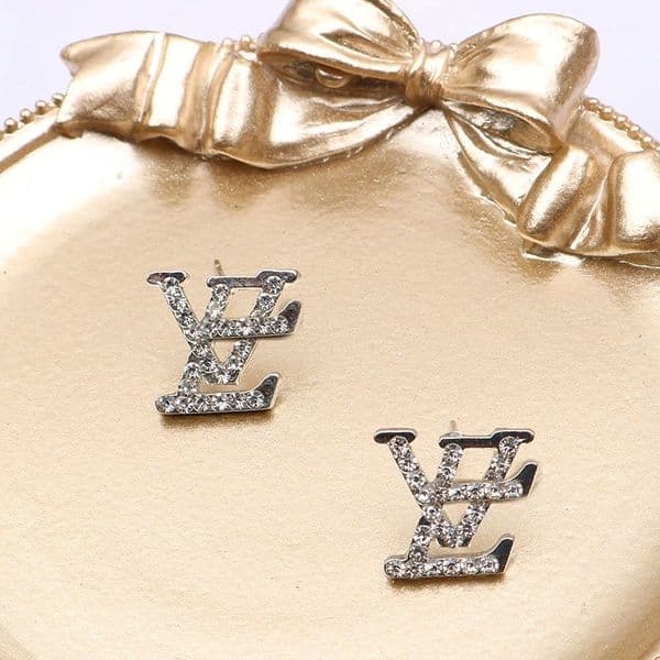 Designers Charm Stud Womens Brand Designer Earrings Crystal Women Ladies Wedding Party Jewelry Gift Accessories