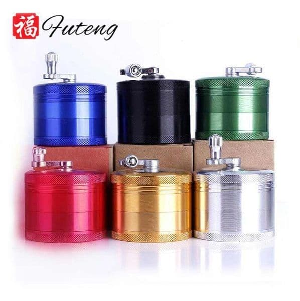 Smoking Pipes 63MM Grinder Four layer Manual Aluminum Alloy Smoke Storage Device