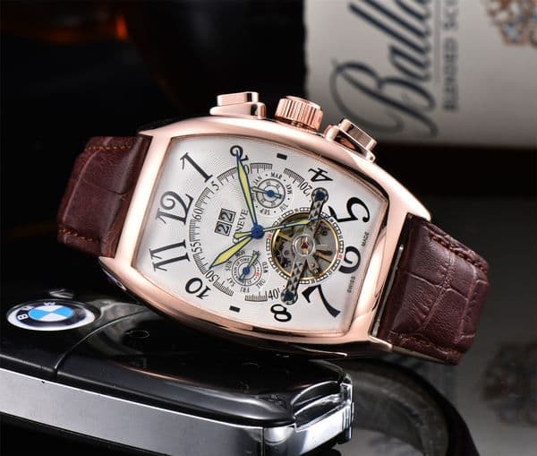Frank FM Tourbillon Fully Automatic Mechanical Five-Finger Men's Casual Watch